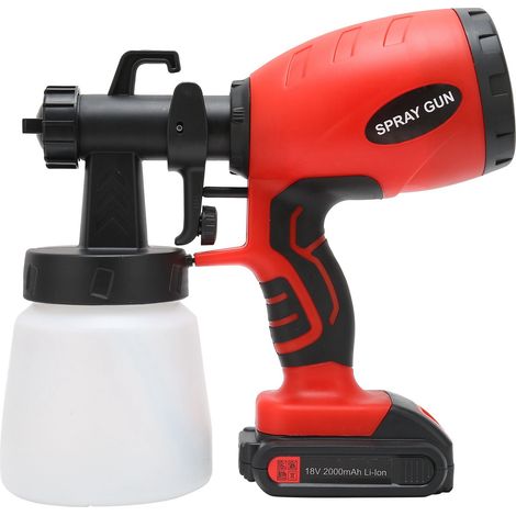 Pistolet de peinture électrique sans fil portatif pour usage domestique, pulvérisateur à main, bricolage maison, 100-240V prise UE (1/5)