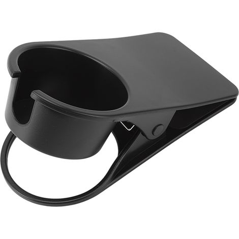 Porte-gobelet/bouteille/verre/bouteille en plastique noir, idéal pour le bureau à la maison. (1/5)