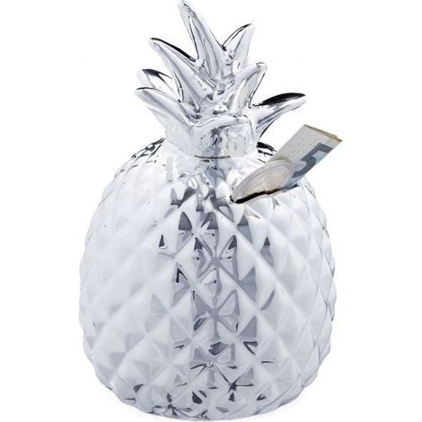 Salvadanaio ananas in argento (1/5)