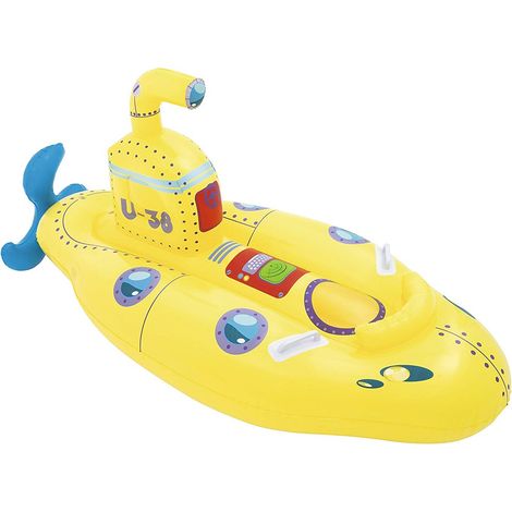 41098 Cabalgable submarino inflable amarillo BESTWAY 165 x 86 cm con a (1/5)