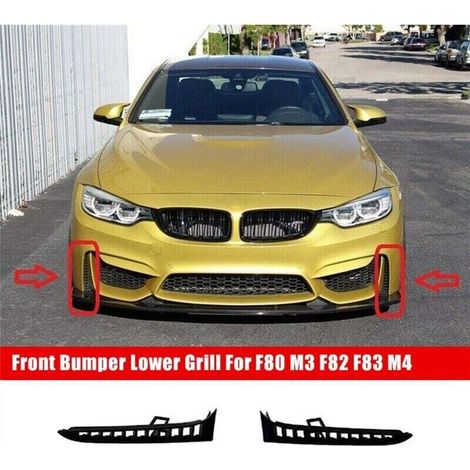 Grille inférieure de pare-chocs avant pour F80 M3 F82 F83 51118056600 droite (1/4)