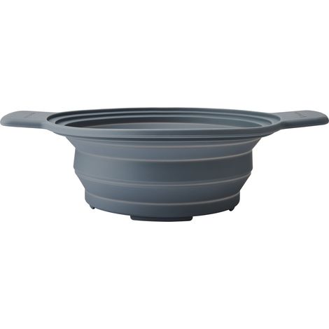 MasterClass Strainer de all-in-one steamer de silicone con manici, resistente al calore, non tossico, salvaspazio, pieghevole, portatile, per pasta, riso, verdure, si adatta all'interno di de una pade