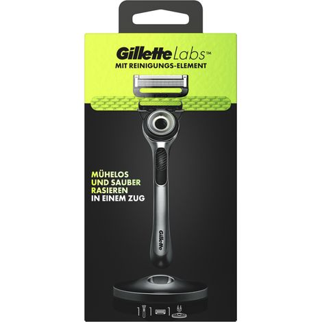 GilletteLabs, Rasierer mit Reinigungs-Element, 1 Griff 1 Klinge