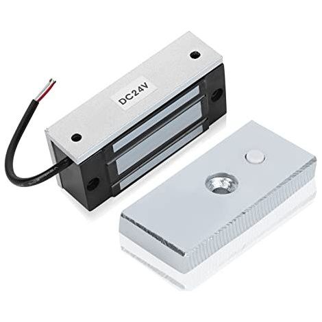Serrure porte magnétique électrique, Serrure électromagnétique 60KG Contrôle d'accès Électronique Métal Verrou de Porte simple de la porte 12V (132LB), pour système de contrôle d'accès (1/4)