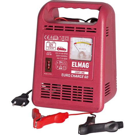 Elmag 55040 Batterieladegerät 15-60 Ah Eurocharge 60, 230V 12V 15-60Ah (1/2)