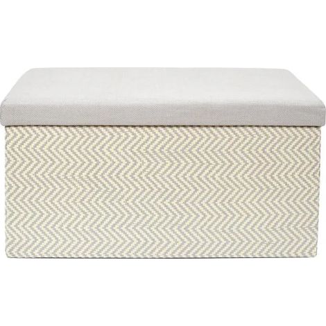 Coffre Banc Pliable - HOME DECO FACTORY - Tressé - Gris