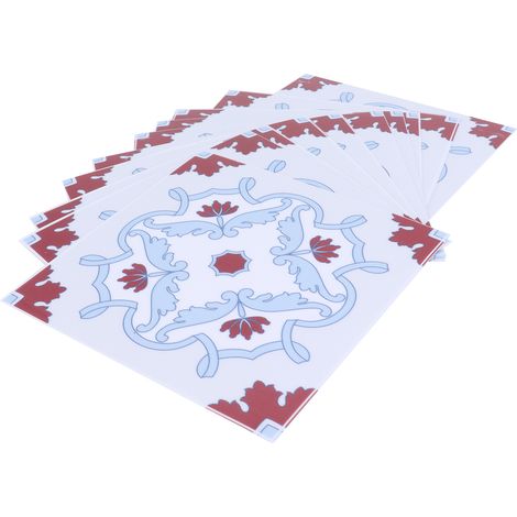Lot de 10 autocollants muraux imperméables et auto-adhésifs pour carrelage, idéaux pour la décoration de la cuisine et de la salle de bain. (1/5)