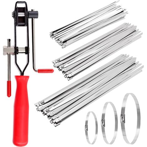 Ear Clamps Stainless Steel Metal Cable Lock Clamps Axle Boots MTB Auto/ATV (1/5)