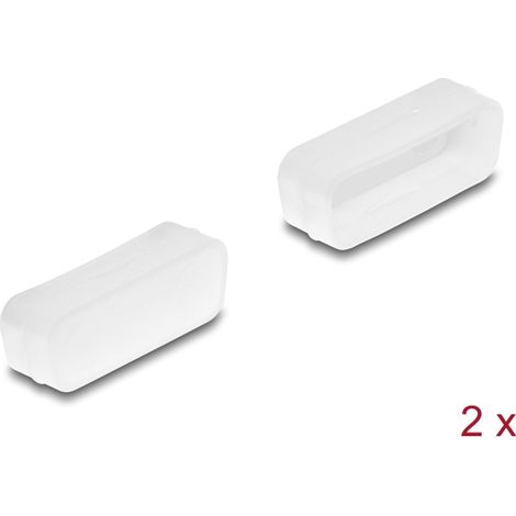 Delock Cubierta protectora para D-Sub 15 hembra 2 piezas en transparente