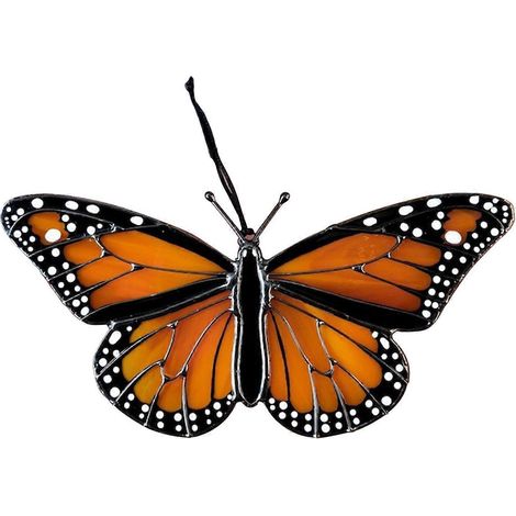 Handgefertigter Solarkollektor aus Buntglas – Schmetterling – Hängendes Schmetterlings-Paneel – Fensterdekoration, geeignet für Mütter und Frauen – Jikaix (1/5)