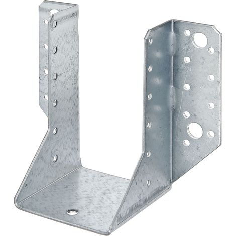 Sabot de charpente type A 70 x 125 mm – Acier galvanisé sendzimir – Fixation latérale compacte – Résistant à la corrosion – Alberts (1/2)