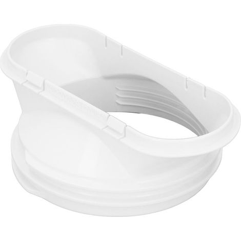 Adaptateur Fenêtre Climatiseur – Tube Tuyau Échappement Bouche Plate pour 5.9" vers 5", Accessoire Conditionnement Mobile (1/5)