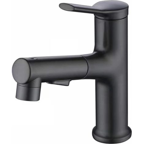 Grifo monomando para lavabo con rociador extraíble – 2 tipos de chorro – Acabado cromado – Instalación monomando – Altura 210 mm – Presión 0,5-5 bar (1/5)