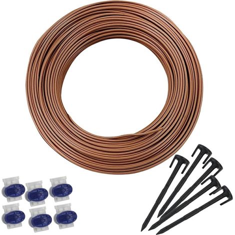 Montagesatz 150 m 3,4 mm Draht+500 Nägel+6 AMBROGIO-Roboteranschlüsse