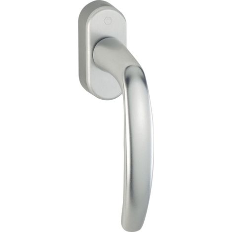 1 - Poignée De Fenêtre - Mécanisme Secustik - Aluminium Anodisé Argent - Pour Fenêtre Oscillo-battante 90° - Tige 7x32-42mm (1/5)