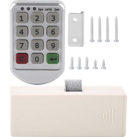 ABS-Kunststoffplatte, digital, elektronisch, intelligentes Passwort, Tastatur, Zahlenschloss, Schranktür-Codeschloss