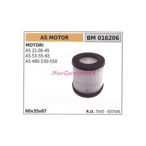 Filtro de aire AS MOTOR motor cortacésped AS 21 26 45 016206
