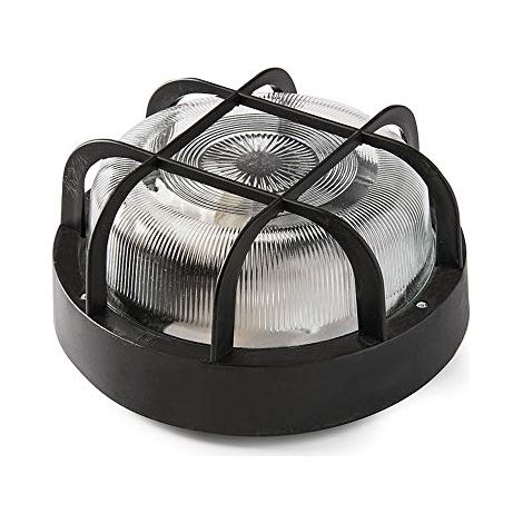 PARETE TONDO E27 100W.Â NERO 4411G (1/2)