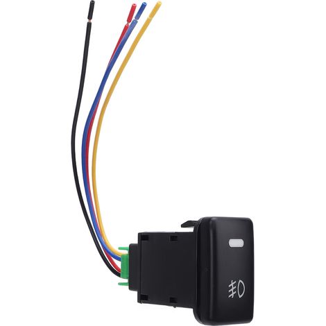 Interrupteur à bouton-poussoir à 4 pôles 12V, avec indicateurs lumineux de fond LED, pour phare antibrouillard DRL, barre lumineuse FJ Cruiser Tacoma Tundra (1/5)