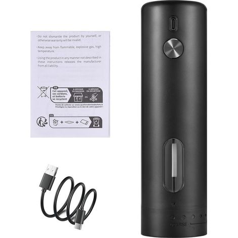 Moulindre de poivre automatique 6 niveaux réglables en céramique rechargeable rechargeable moulin à un clic one clic moteur de broyage portable avec une fenêtre transparente du bac de 110 ml pour le s (1/5)