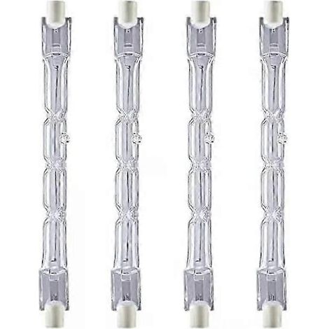4 lampadine alogene R7S 118 mm 400 W, dimmables, 220-240 V AC, 7500 lm, base J118, spot, lineare, numero atomico 89 (1/5)