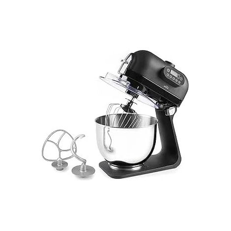 Batidora Eléctrica Delicy, 5 Velocidades, Panel de Control Manual, Acero Inoxidable, 1000W, 5 L, 5 litros, Negro (1/4)