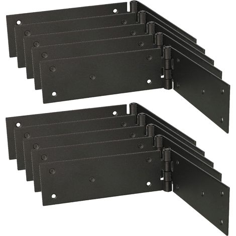 KOTARBAU® Set di 10 cerniere per porte, per mobili, 300 x 50 mm, colore: nero (1/5)