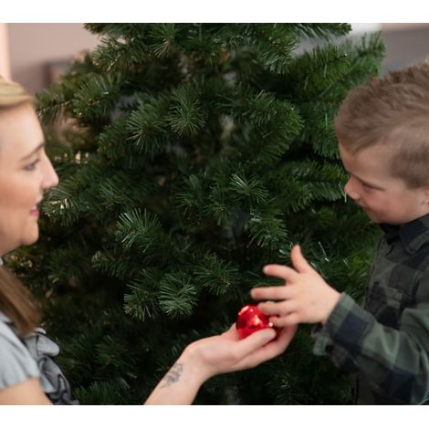 Evergreen Arbre de Noël artificiel Oxford Pin  Vert  180 cm
