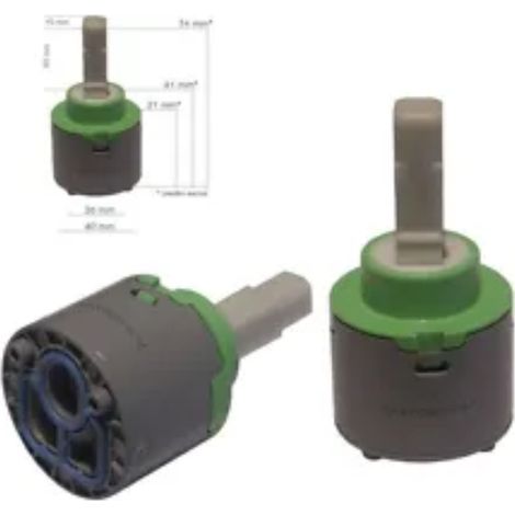 Ricambio cartuccia RITMONIO Rubinetterie diam. 40 mm RCMB015 (1/2)