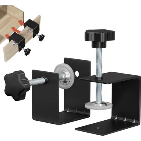 2 Pièces Serre Joint en C, Pince à Vis en C Robustes, Serre-Joints C en Acier Inoxydable, Pince de Table en C pour Travail Bois Bricolage, Réparation Automobile, Facile à Installer (1/4)