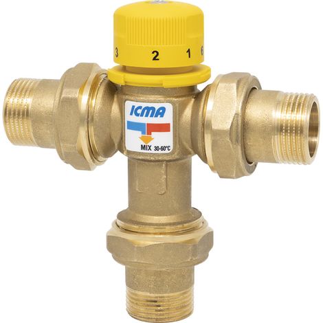 MISCELATORE TERMOSTATICO S100 PER IMPIANTI SOLARI  1/2 - 1 pezzi - ICMA