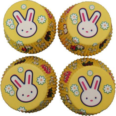 100 Pièces Caissettes à Cupcakes Mini Résistantes à la Chaleur, Moules en Papier à Points pour Muffins (1/5)