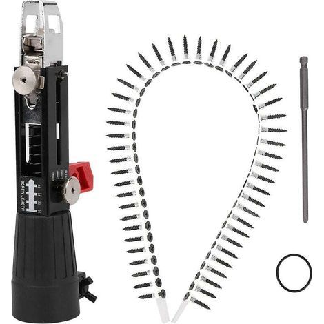 Adaptateur de chaîne de forage à vis pour perceuse électrique, gamme de mandrin 41mm-46mm Fixation de pistolet à vis rotatif pour boiseries pour plafond en bois de cloison sèche (1/4)