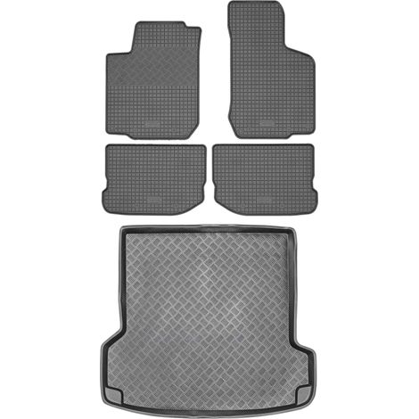 SET di tappetini in gomma per auto e tappetino per bagagliaio per Skoda Octavia I Kombi dal 1997 al 2004 (1/5)