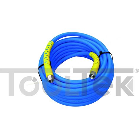 TUBO PVC RETINATO PER ARIA COMPRESSA RACCORDATO ATTACCO 1/4" 8x13 15mt