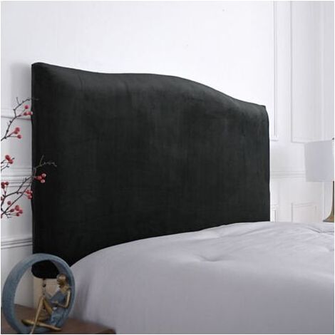 Housse de tête de lit élastique pour tête de lit -150 cm-pour tête de lit 140-170 cm( negro) (1/3)