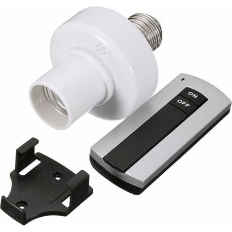 Portalámparas con interruptor y control remoto inalámbrico E27 220V (1/4)