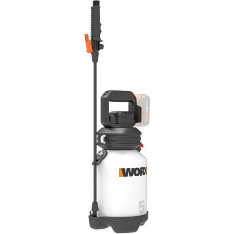 Pulverizador multiusos inalámbrico Worx WG829E.9 de 20 V y 5 L para deshierbe y desinfección (sin batería).