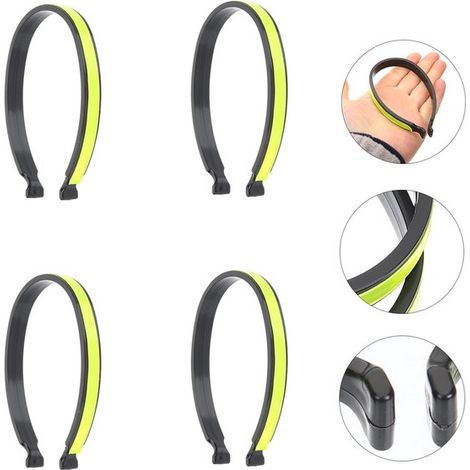 2 paires de pinces pour pantalon, pinces réfléchissantes pour cuissards de cyclisme, pinces pour sangles de cheville pour cuissards de cyclisme de loisirs, cuissards de cyclisme d'extérieur, sangles d (1/5)