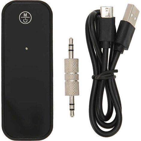 Récepteur/émetteur audio Bluetooth 5.1, prise 3,5 mm, adaptateur Bluetooth portable 2 en 1 pour voiture avec réduction du bruit et faible latence (10 Hz-20 kHz). (1/4)