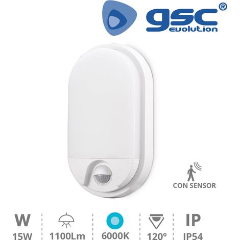 Wandleuchte LED mit Sensor Barron 15W 6000K Weiß GSC 200205013
