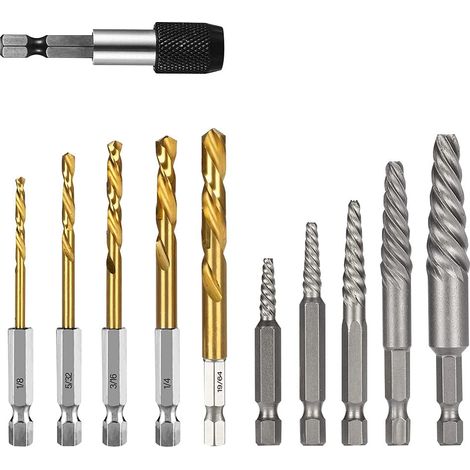 Ensemble D'Extracteurs de Vis de 11 Pièces Ensemble D'Extracteurs de Boulons Faciles à Retirer pour Retirer les Vis Cassées (1/5)