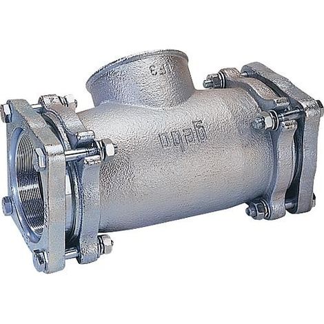 Accoup de serrage en fonte malleable fem/fem, Gaz PN 1, eau PN 16, Type TF 2 1/2" (76,1) Sortie avec filet fem ",
