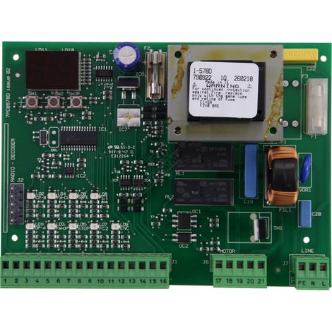Austausch der elektronischen Schalttafel der Zentralsteuerplatine 230 V FAAC 578D 790922