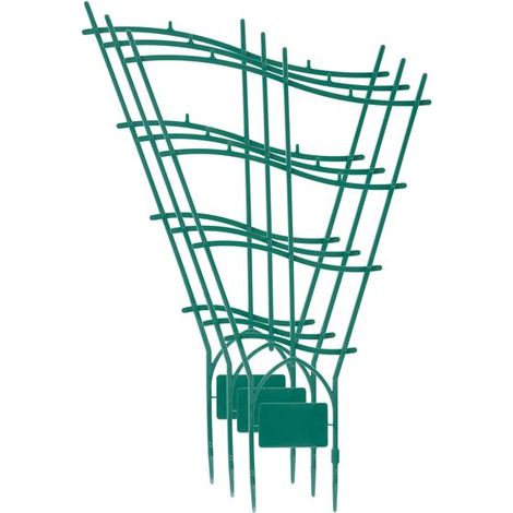 Rankgitter Strend Pro GreenGarden, für Blumen und Pflanzen, Garten-, grün, PP, Packung 3 Stk.