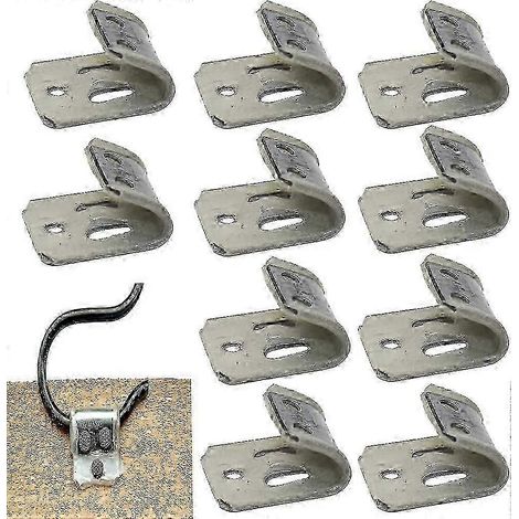 Lot de 20 clips à ressort rembourrés, clips à ressort en fer et caoutchouc à 5 trous pour meubles, pour la réparation des ressorts de chaises et de canapés. (1/5)