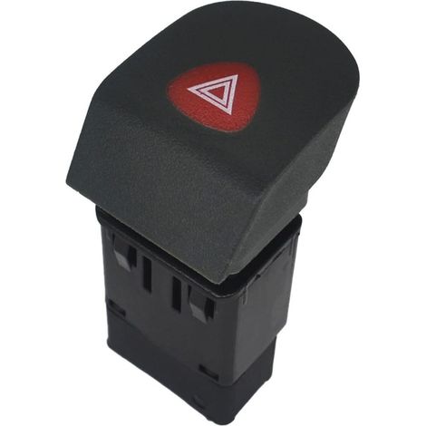 Bouton de warning Renault Kangoo – Interrupteur signal de détresse ON/OFF – Plastique ABS – Compatible modèles 1998-2002 – Shop-Story - 7700308821 (1/5)