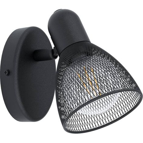 Wohnwagenstrahler 1 innenstrahler e14 kleiner angriff in schwarz metallfarbe 98621 (1/2)