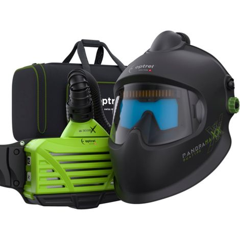 Kit masque de soudage Panoramaxx Quattro avec ventilation assistée E3000X - OPTREL