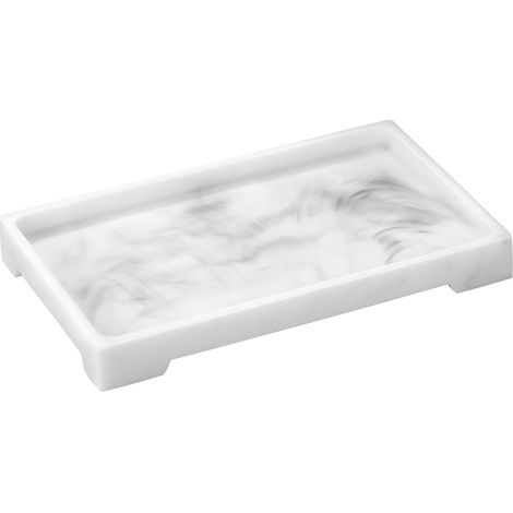 1 Plateau De Rangement En Résine, Organisateur Imperméable Pour Salle De Bain Et Cuisine